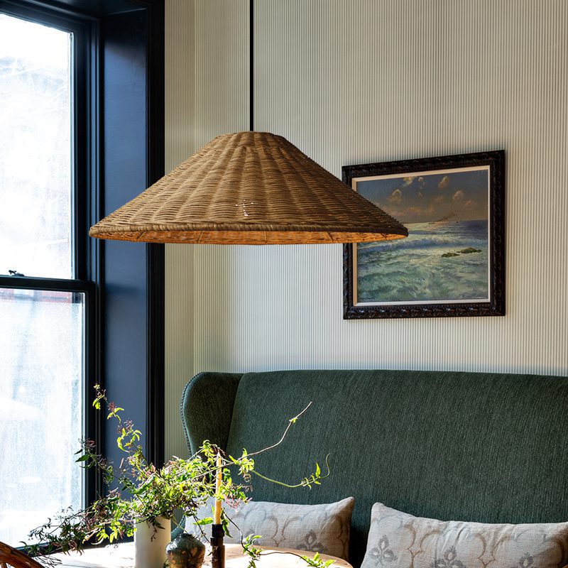 hand-woven-rattan-hat-pendant-light-boho-style-wicker-ceiling-lamp