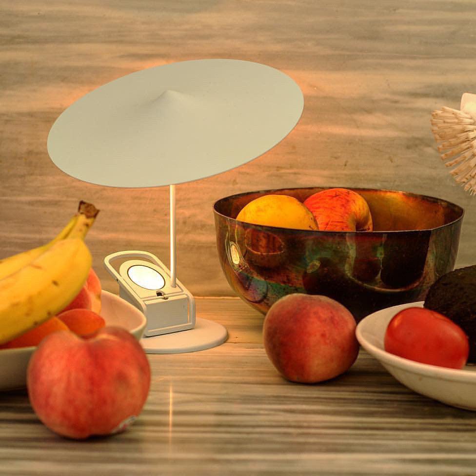 Modern Adjustable LED Task Lamp with Magnetic Ball Joint and Painted Aluminum Finish