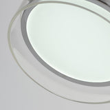 Modern Chrome LED Table Lamp with Cylindrical Glass Shade and Acrylic Elements for Bedroom Decor