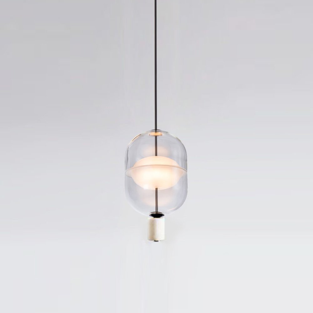 inder-nordic-glass-capsule-pendant-light-with-white-marble-and-metal-accents