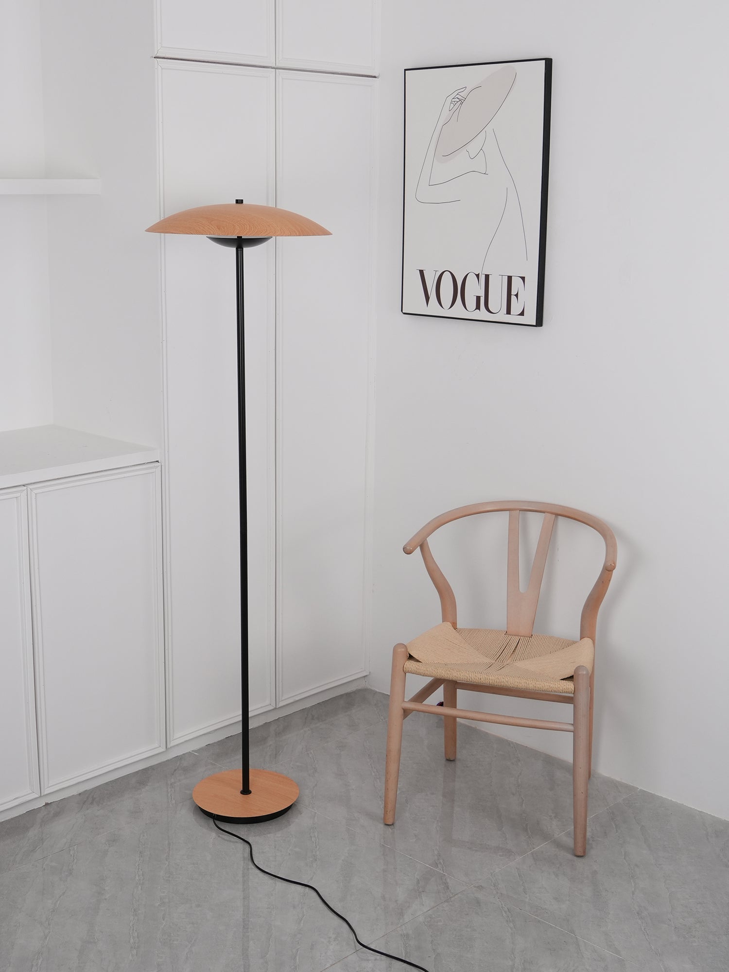 Modern Adjustable LED Floor Lamp with Directional Suspension and Aluminum Frame