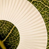 Modern Iris LED Floor Lamp with White Fabric Shade and Adjustable Color Temperatures