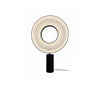 Iris Minimalist LED Portable Table Lamp Modern Fabric Shade Bedside Desk Light Black