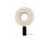Iris Minimalist LED Portable Table Lamp Modern Fabric Shade Bedside Desk Light Black