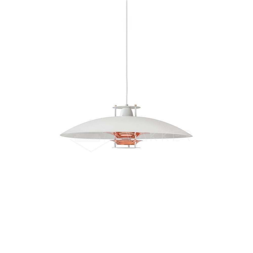 Modern Aluminum Disk Pendant Light Minimalist White and Blue Nordic Hanging Lamp