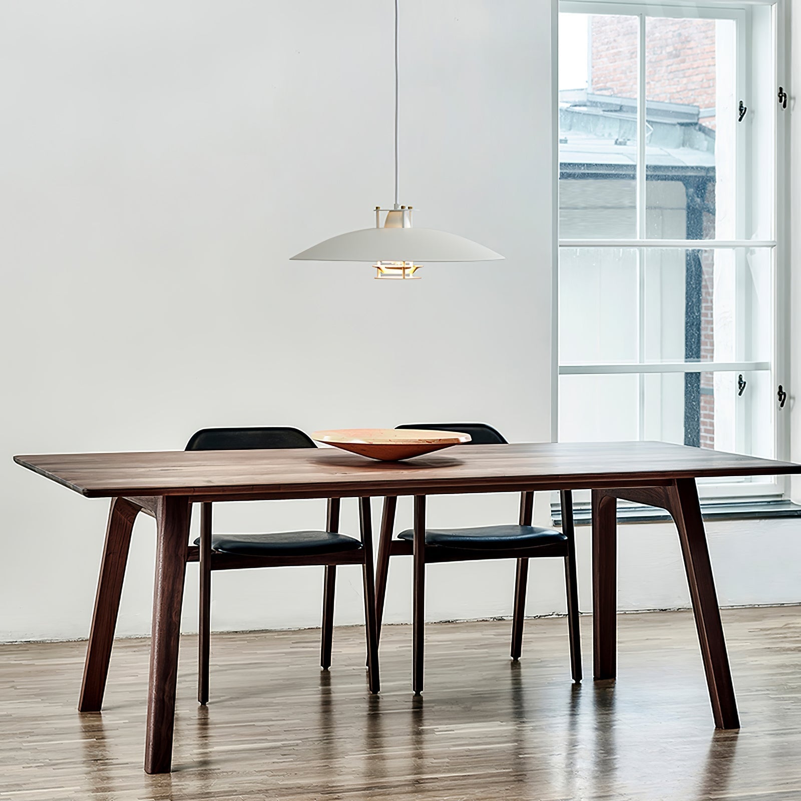 Modern Aluminum Disk Pendant Light Minimalist White and Blue Nordic Hanging Lamp