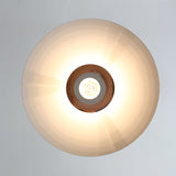Modern Aluminum Disk Pendant Light Minimalist White and Blue Nordic Hanging Lamp