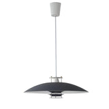 Modern Aluminum Disk Pendant Light Minimalist White and Blue Nordic Hanging Lamp