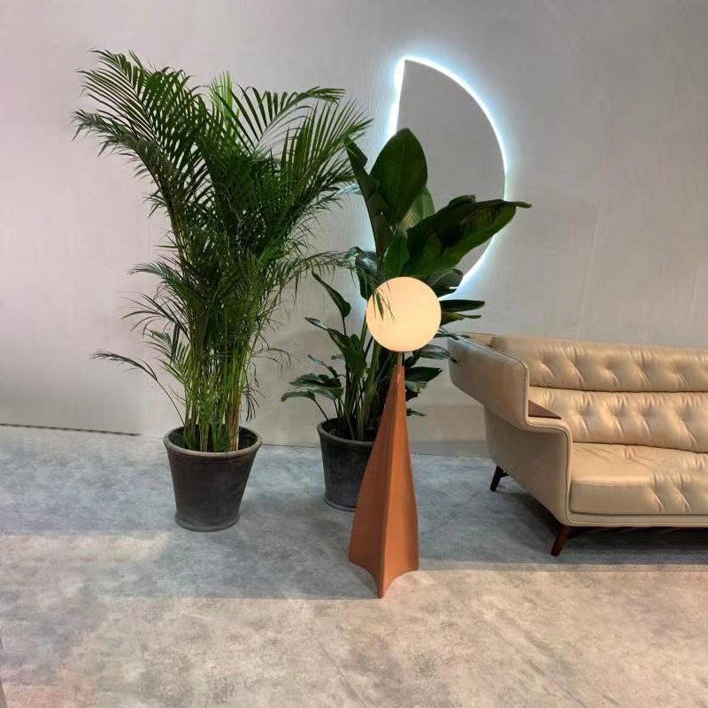 modern-blown-glass-floor-lamp-with-resin-base-and-opaline-diffuser-in-brown