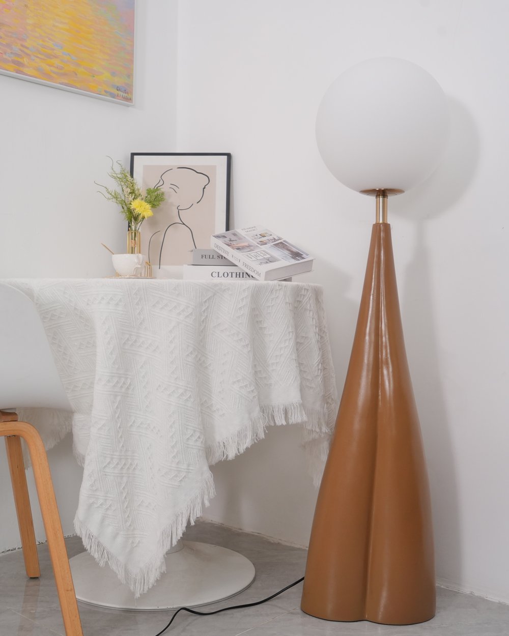 modern-blown-glass-floor-lamp-with-resin-base-and-opaline-diffuser-in-brown