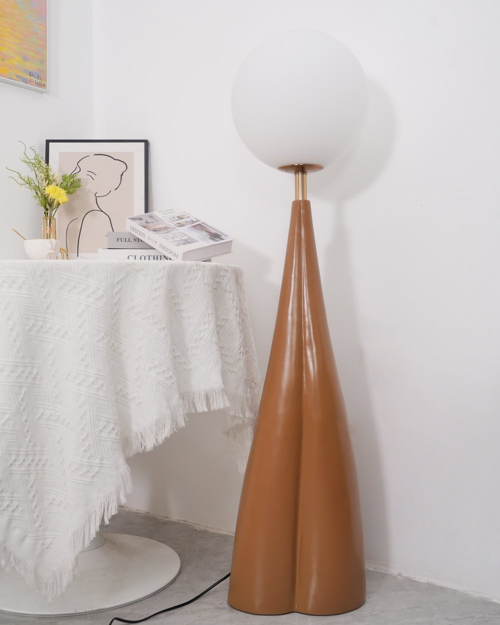 modern-blown-glass-floor-lamp-with-resin-base-and-opaline-diffuser-in-brown