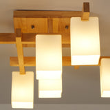 modern-japanese-square-wood-ceiling-light-fixture-with-glass-shades-for-living-room