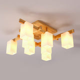 modern-japanese-square-wood-ceiling-light-fixture-with-glass-shades-for-living-room