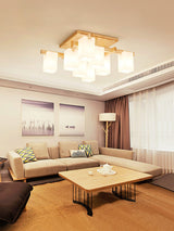 modern-japanese-square-wood-ceiling-light-fixture-with-glass-shades-for-living-room