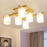 modern-japanese-square-wood-ceiling-light-fixture-with-glass-shades-for-living-room