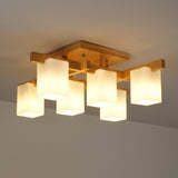 modern-japanese-square-wood-ceiling-light-fixture-with-glass-shades-for-living-room