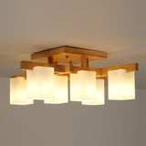 modern-japanese-square-wood-ceiling-light-fixture-with-glass-shades-for-living-room