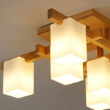 modern-japanese-square-wood-ceiling-light-fixture-with-glass-shades-for-living-room