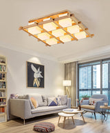 traditional-japanese-style-lattice-wood-ceiling-lamp-with-frosted-glass-shades