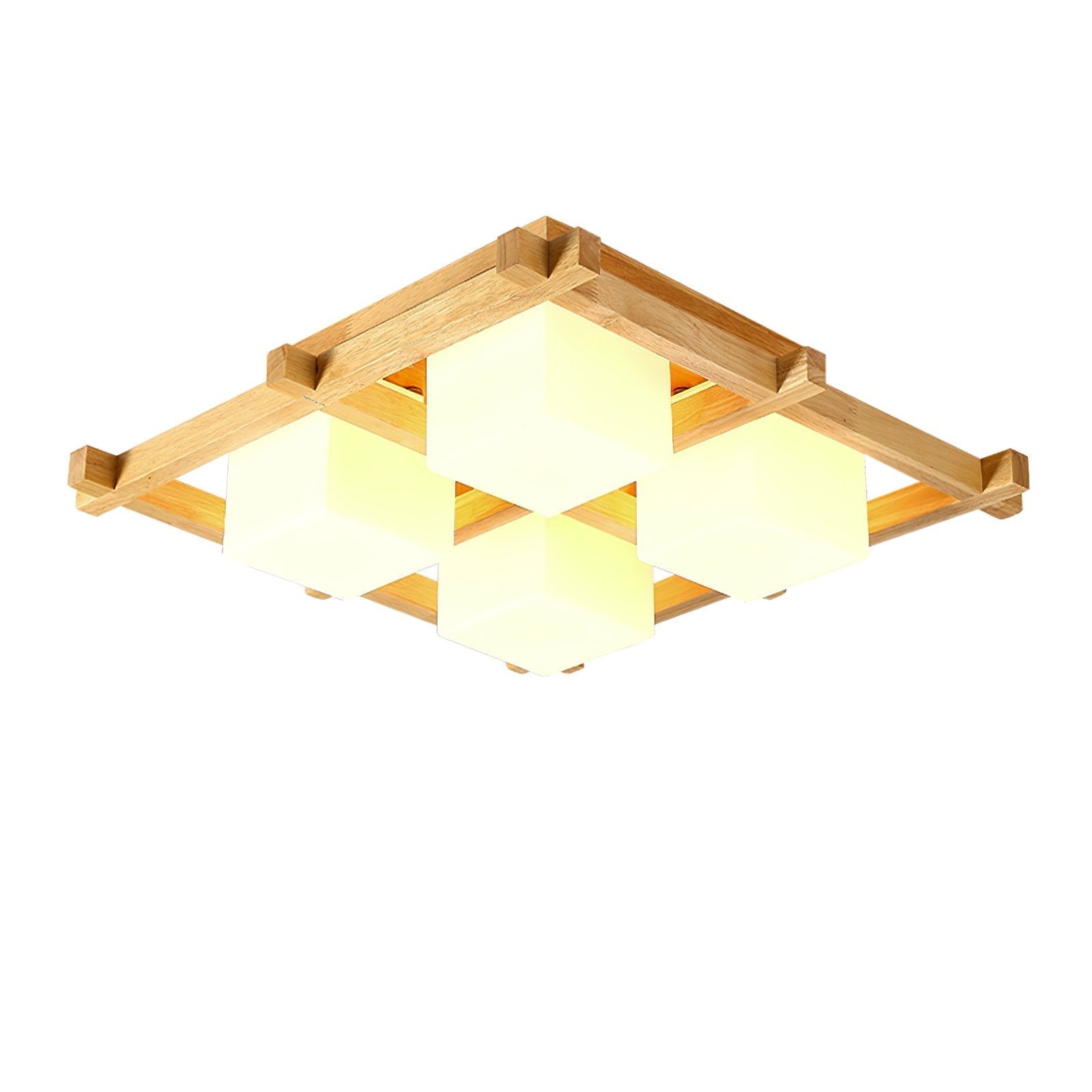traditional-japanese-style-lattice-wood-ceiling-lamp-with-frosted-glass-shades