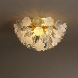 modern-gold-flush-mount-chandelier-with-hand-blown-glass-globes-for-living-room