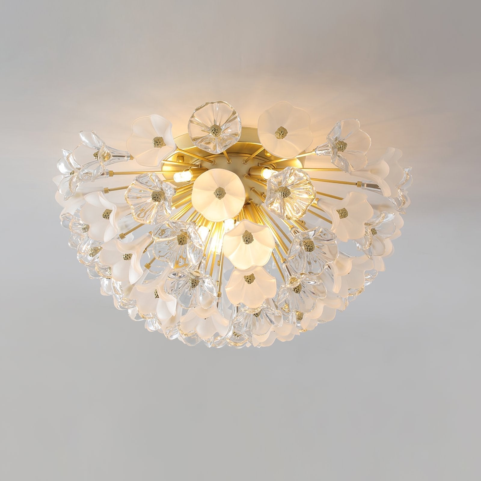 modern-gold-flush-mount-chandelier-with-hand-blown-glass-globes-for-living-room