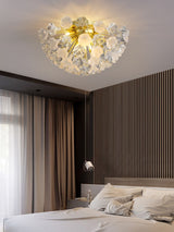 modern-gold-flush-mount-chandelier-with-hand-blown-glass-globes-for-living-room