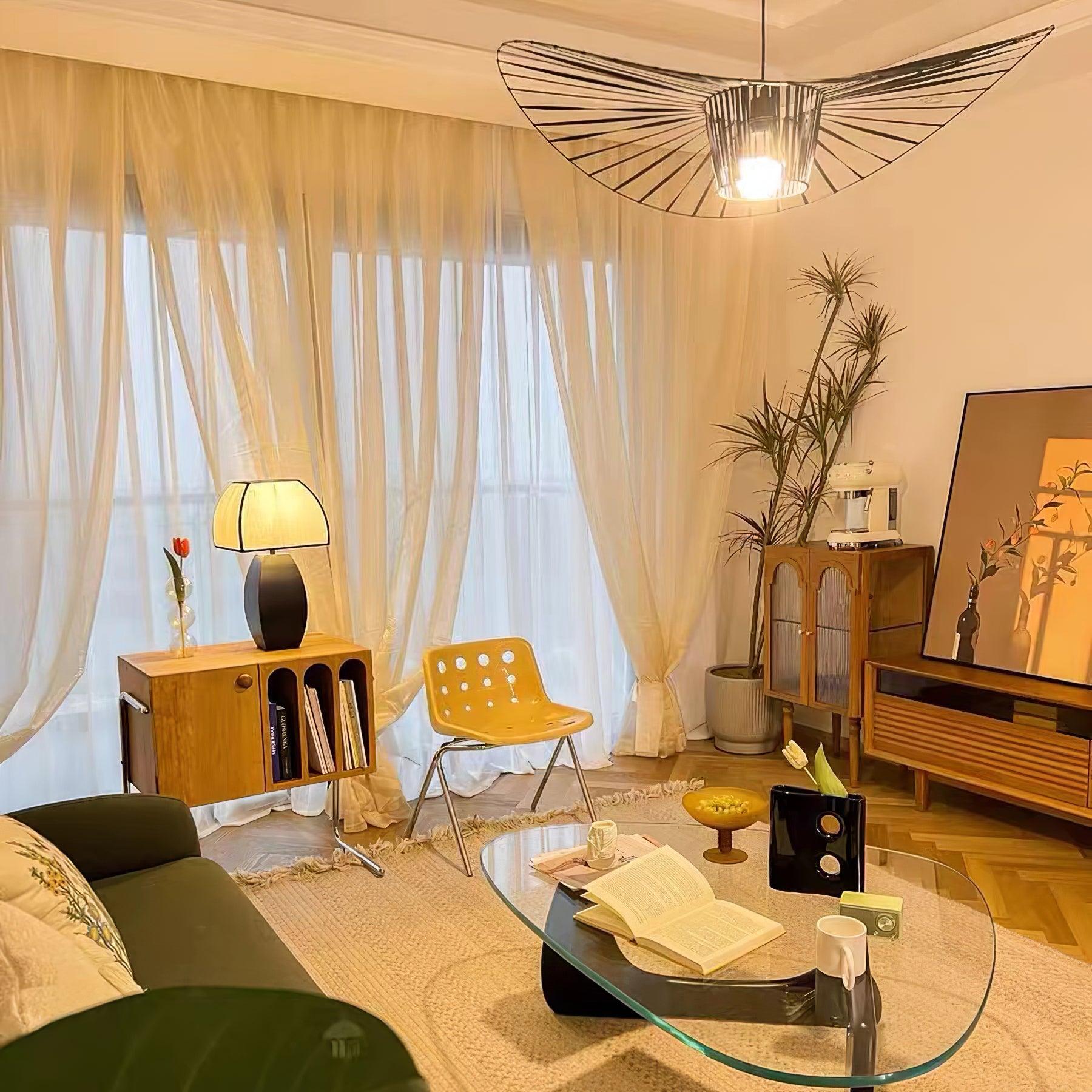 Javier Contemporary Black Metal Table Lamp with White Fabric Shade for Modern Home Decor