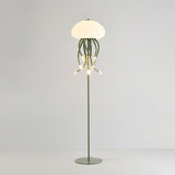 Contemporary Jellyfish Multi Head LED Floor Lamp with Acrylic Shades