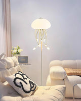 Contemporary Jellyfish Multi Head LED Floor Lamp with Acrylic Shades