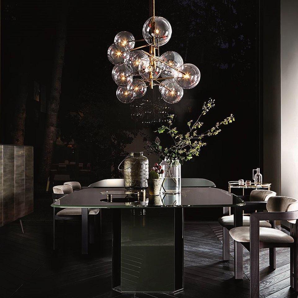 modern-glass-bubble-chandelier-with-burnished-brass-finish-and-led-integrated-lighting