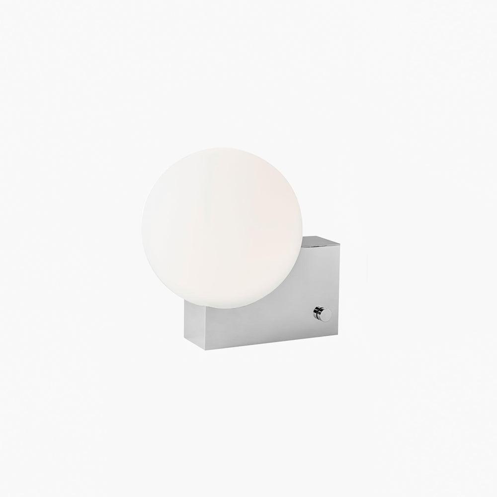 Modern Fusion Geometric Accent Table Lamp with Opaline Glass Orb and Metal Frame
