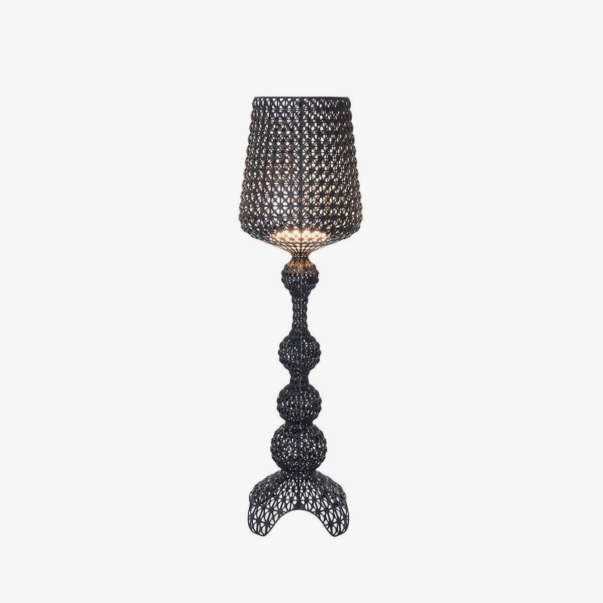 Modern Lace Design Acrylic Kabuki Floor Lamp with Integrated LED Dimmable Light