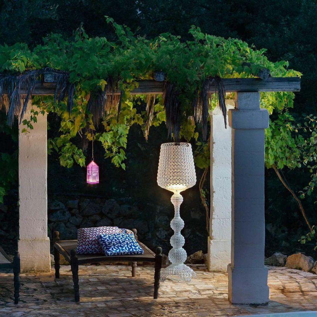Modern Lace Design Acrylic Kabuki Floor Lamp with Integrated LED Dimmable Light