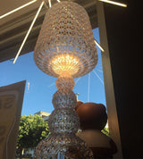 Modern Lace Design Acrylic Kabuki Floor Lamp with Integrated LED Dimmable Light