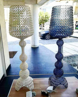 Modern Lace Design Acrylic Kabuki Floor Lamp with Integrated LED Dimmable Light