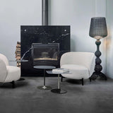 Modern Lace Design Acrylic Kabuki Floor Lamp with Integrated LED Dimmable Light