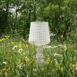 Elegant Kabuki Style Modern Acrylic LED Table Lamp with Dimmable Light