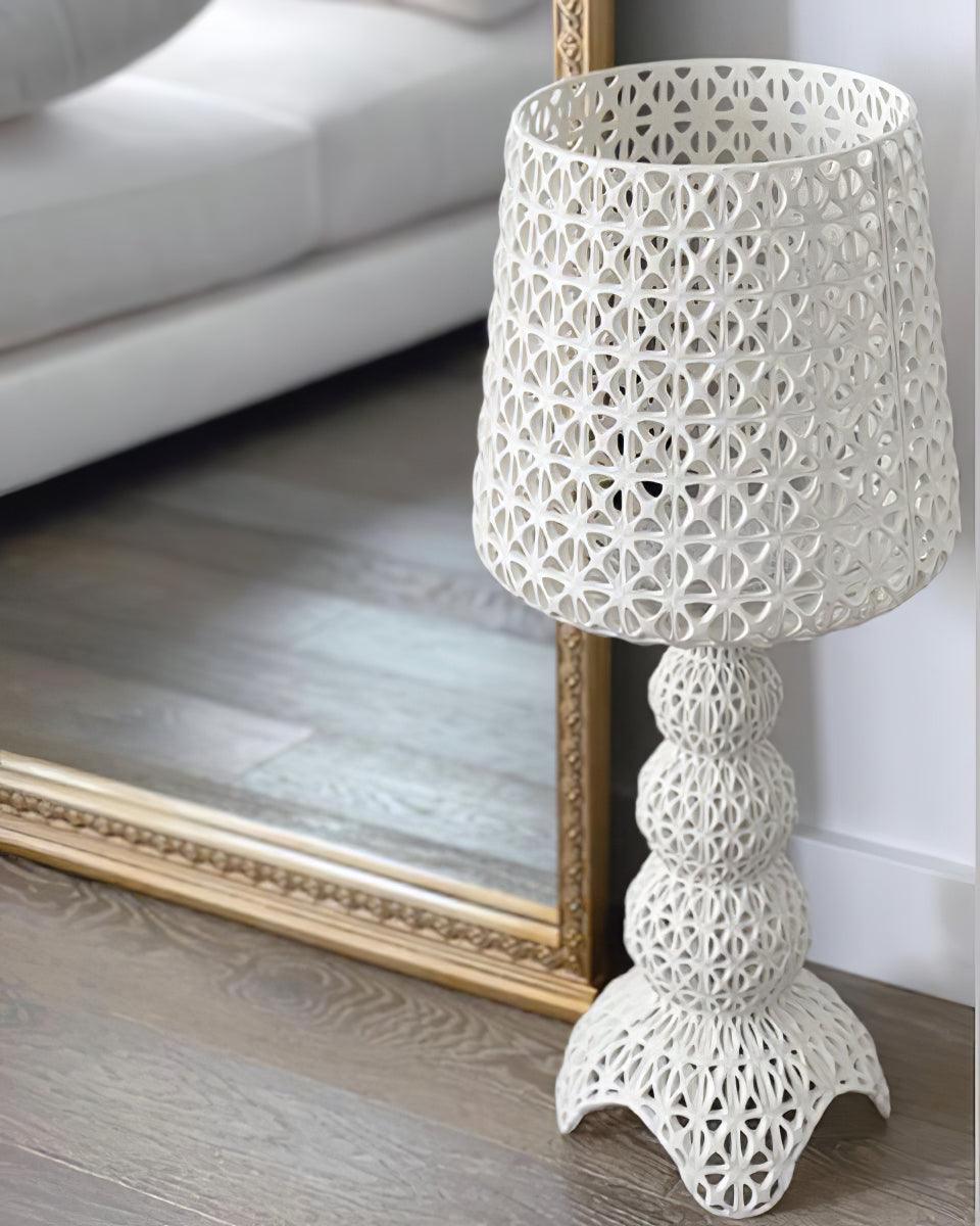 Elegant Kabuki Style Modern Acrylic LED Table Lamp with Dimmable Light