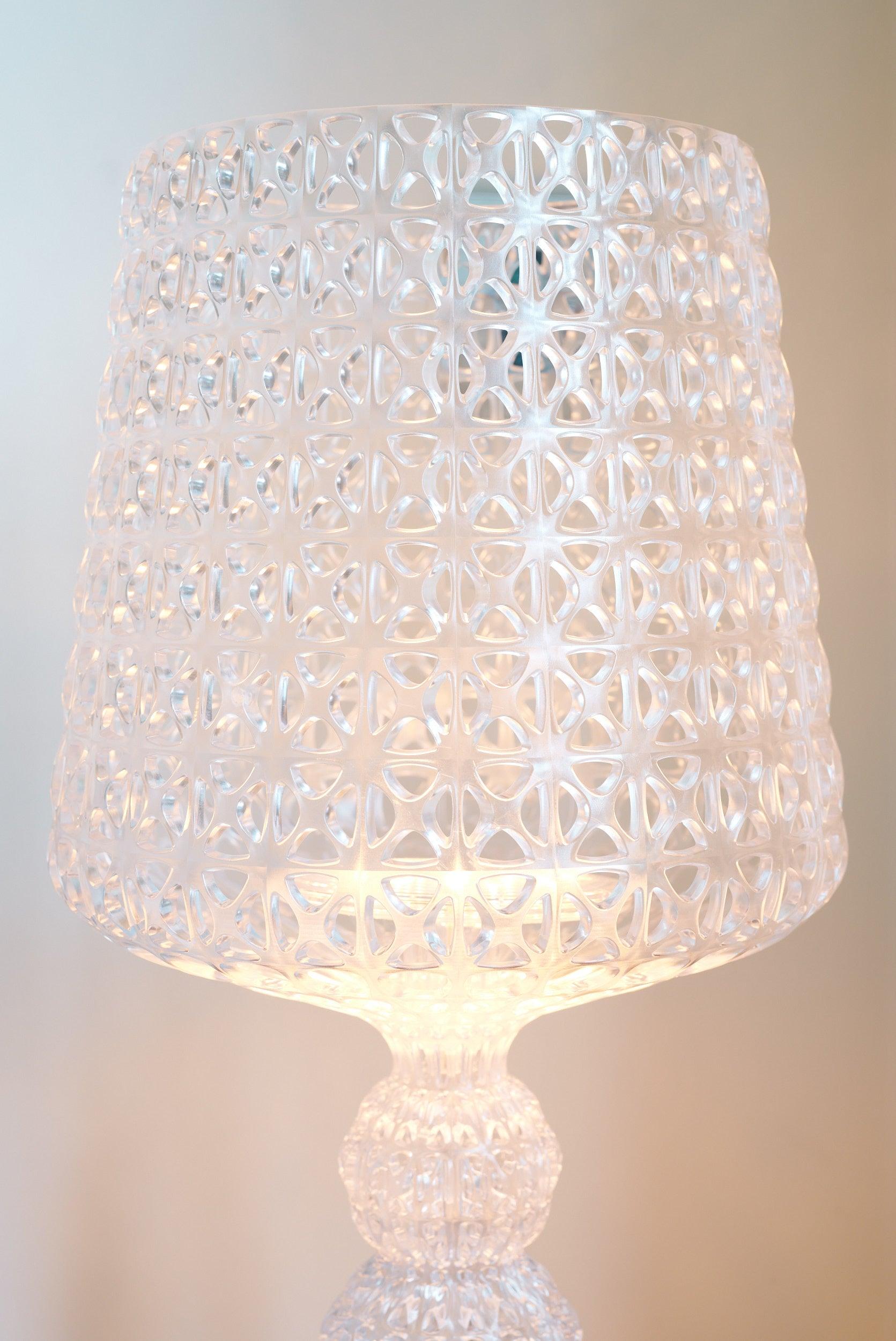 Elegant Kabuki Style Modern Acrylic LED Table Lamp with Dimmable Light