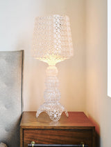 Elegant Kabuki Style Modern Acrylic LED Table Lamp with Dimmable Light