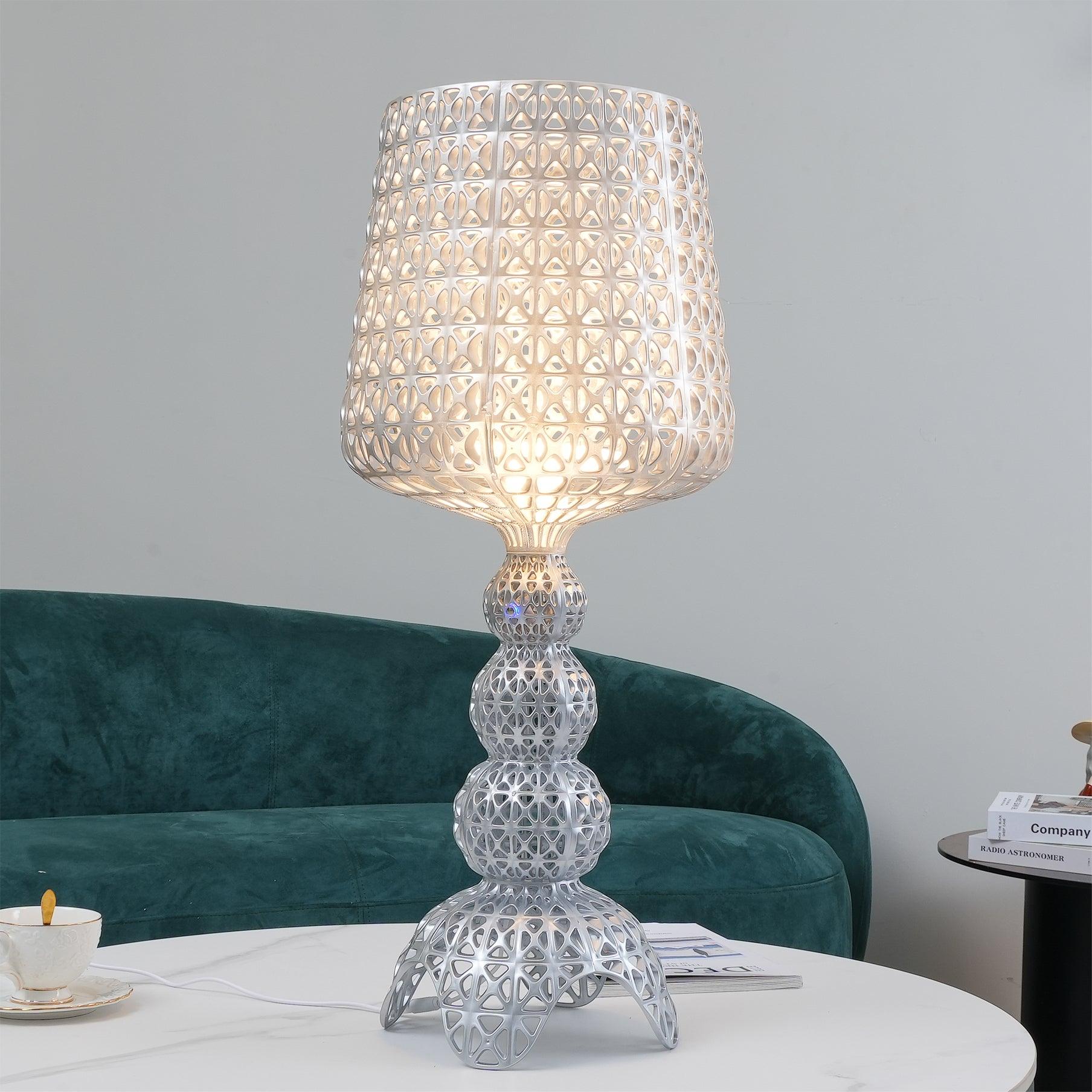 Elegant Kabuki Style Modern Acrylic LED Table Lamp with Dimmable Light