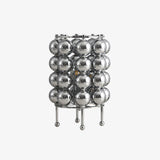 Modern Chrome Spherical Stainless Steel Table Lamp for Contemporary Desk and Reading