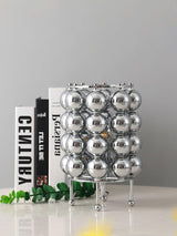 Modern Chrome Spherical Stainless Steel Table Lamp for Contemporary Desk and Reading