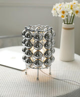 Modern Chrome Spherical Stainless Steel Table Lamp for Contemporary Desk and Reading