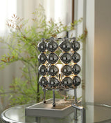Modern Chrome Spherical Stainless Steel Table Lamp for Contemporary Desk and Reading