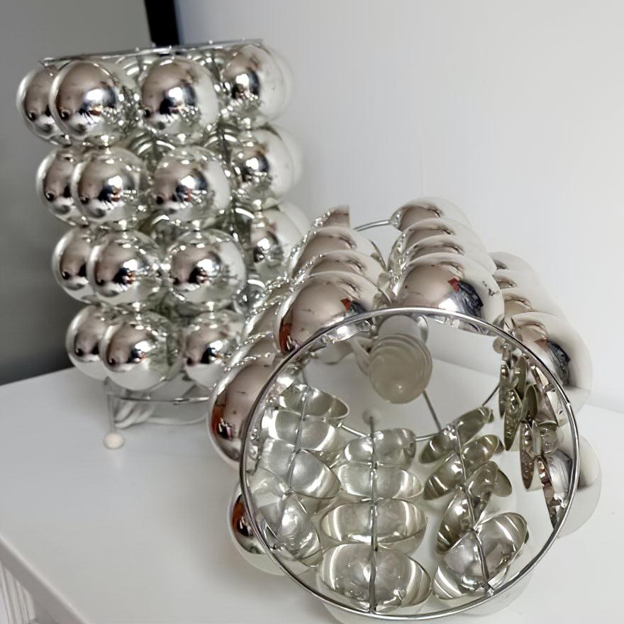 Modern Chrome Spherical Stainless Steel Table Lamp for Contemporary Desk and Reading