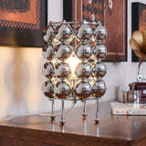 Modern Chrome Spherical Stainless Steel Table Lamp for Contemporary Desk and Reading