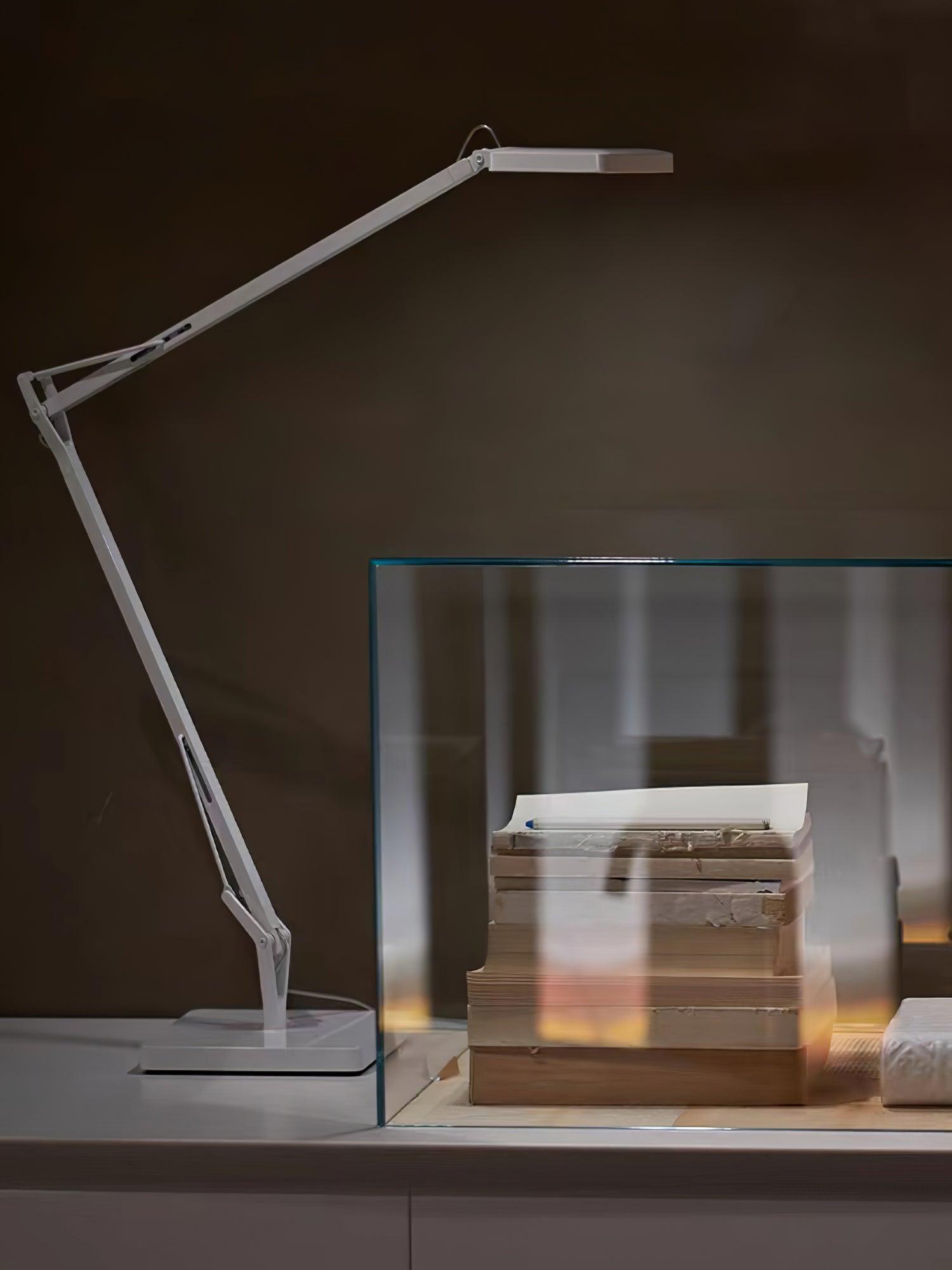 Modern Minimalist LED Desk Lamp Adjustable Metal Table Light for Office and Bedside
