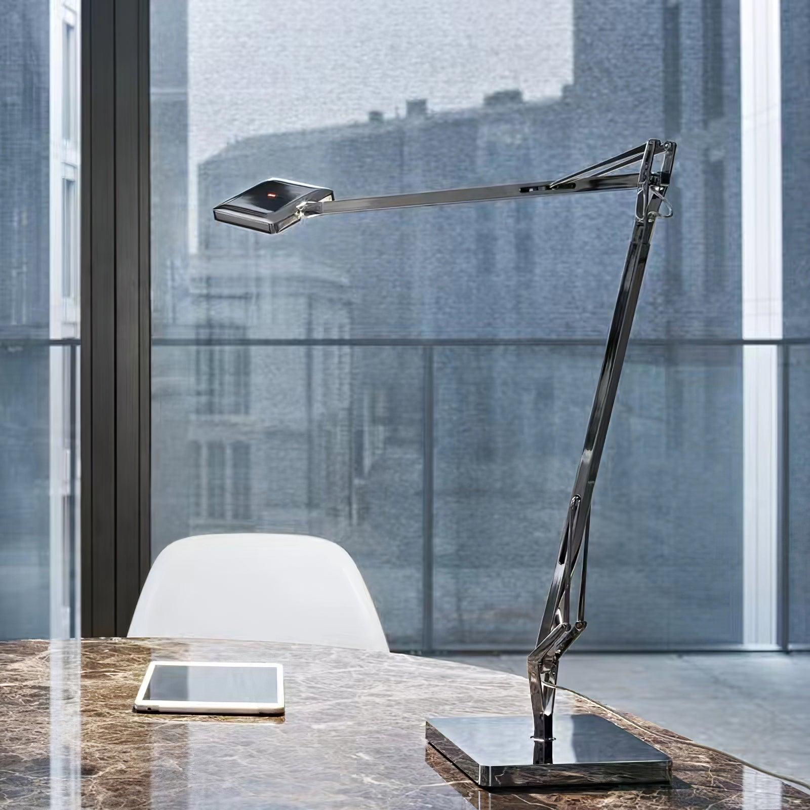 Modern Minimalist LED Desk Lamp Adjustable Metal Table Light for Office and Bedside